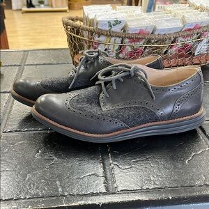 Gray wingtip Cole Haan shoes